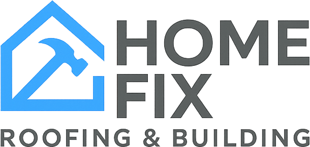 home fix roofing and building logo 0pct